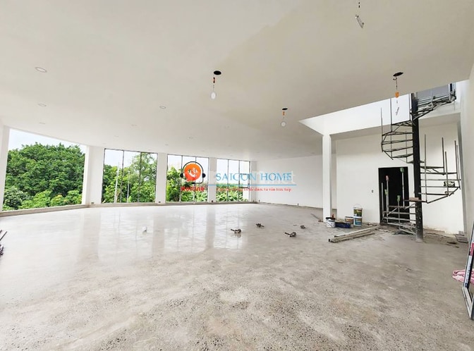 CHO THUÊ TÒA NHÀ GÓC 2 MẶT TIỀN SÀN TRỐNG SUỐT TRỤC LƯƠNG ĐỊNH