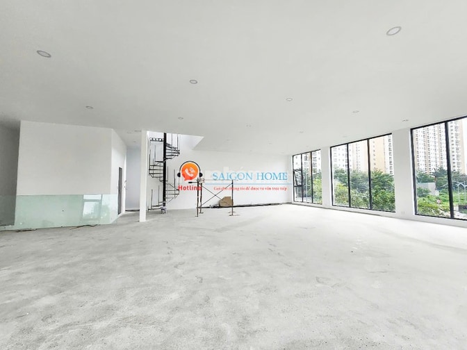CHO THUÊ TÒA NHÀ GÓC 2 MẶT TIỀN SÀN TRỐNG SUỐT TRỤC LƯƠNG ĐỊNH