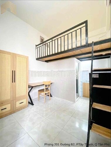 🏡 PHÒNG GÁC LỬNG XINH XẮN – FULL NỘI THẤT – TÂN PHÚ  📍 Khu vực đường B