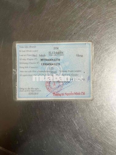 ALIZABETH 2010 BS 65 CÓ GL ĐỖI XE