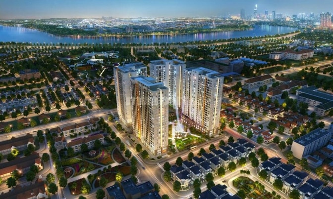 CHO THUÊ CHCC VICTORIA VILLAGE _ Q2 CŨ - 68M2, 2PN, GIÁ 16TR/THÁNG 