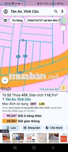 Bán đất sổ riêng thổ cư 750_800
