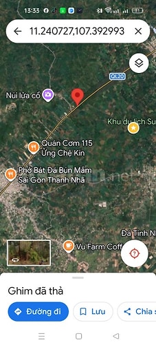 cần bán 1.003m2 đất vườn xã phí hoà.định quán