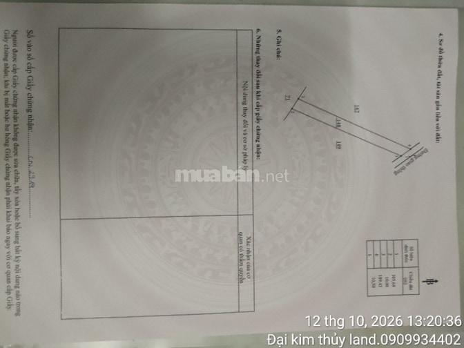 cần bán 1.003m2 đất vườn xã phí hoà.định quán