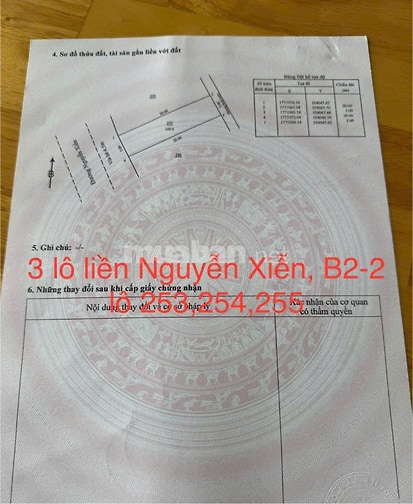 3 lô liền ,300m2/ 24 tỷ Đất đường Nguyễn Xiển, Sát biển Sơn Thủy,NHSơn
