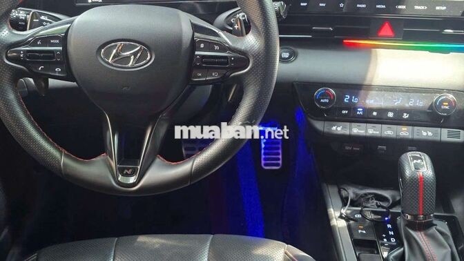 Hyundai Elantra 2022 NLine 1.6Turbo,màu trắng,6v6