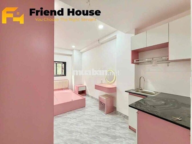 Phòng full nội thất mới xây ngay Nguyễn Văn Khối