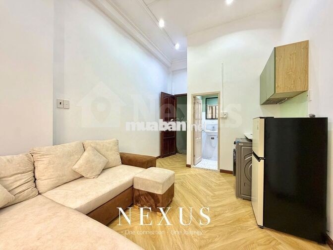 NHÀ MỚI CĂN HỘ 1PN TÁCH BẾP BAN CÔNG - FULL NỘI THẤT - KHU SÂN BAY,HVT