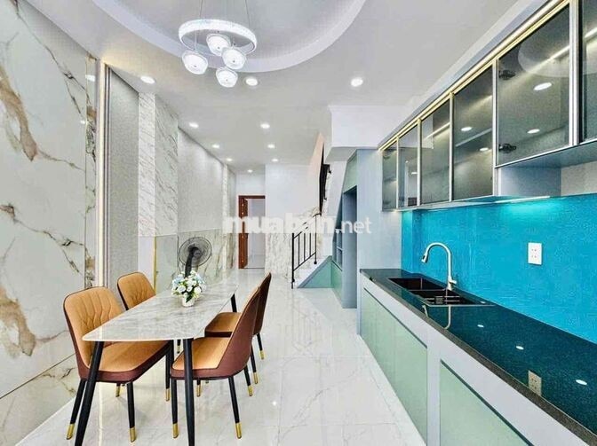 Cho thuê nhà 302 phan  huy ích (3,4x16) 1 trệt 1 lầu 4 pn , 3wc