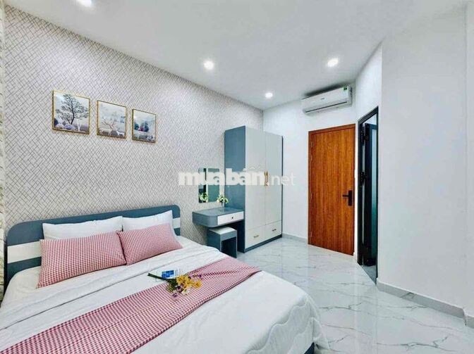 Cho thuê nhà 302 phan  huy ích (3,4x16) 1 trệt 1 lầu 4 pn , 3wc