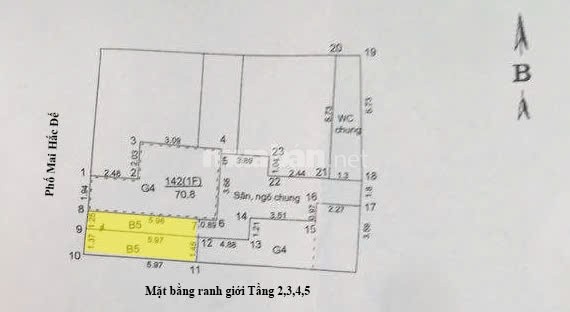 CHO THUÊ NHÀ MẶT TIỀN 135B MAI HẮC ĐẾ (P.Hai Bà Trưng)