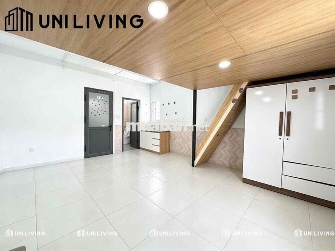 PHÒNG TRỌ CÓ GÁC, RỘNG 40m2 THANG MÁY NỘI THẤT CƠ BẢN ĐI BỘ VLU