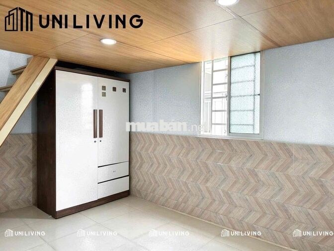 PHÒNG TRỌ CÓ GÁC, RỘNG 40m2 THANG MÁY NỘI THẤT CƠ BẢN ĐI BỘ VLU