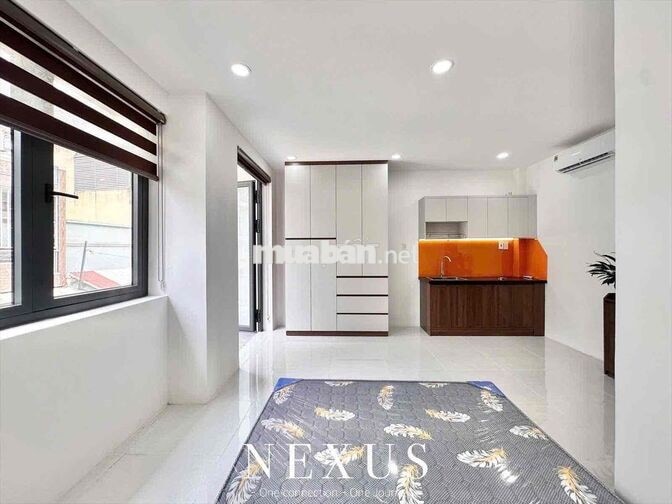 căn hộ studio full nội thất có ban công siêu thoáng mát