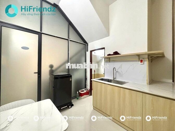 NHÀ MỚI CĂN HỘ 1PN TÁCH BẾP- FULL NỘI THẤT,MÁY GIẶT RIÊNG- KHU SÂN BAY