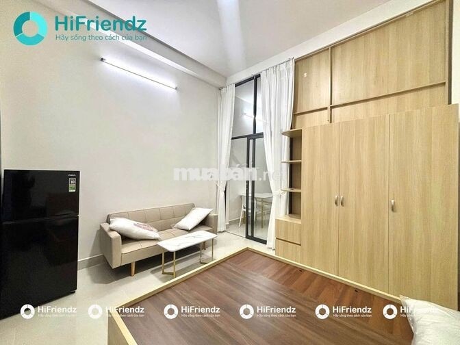 NHÀ MỚI CĂN HỘ 1PN TÁCH BẾP- FULL NỘI THẤT,MÁY GIẶT RIÊNG- KHU SÂN BAY