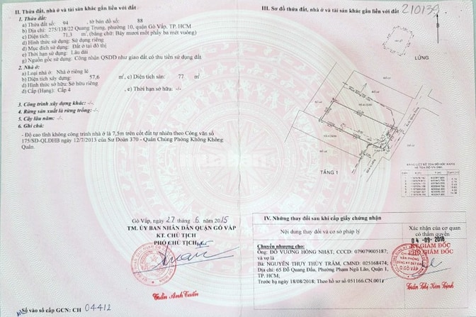 CHÍNH CHỦ BÁN GẤP NHÀ QUANG TRUNG, P.10, GÒ VẤP - 5,68 TỶ