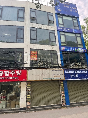 Cho thuê cả nhà hoặc lẻ từng tầng DT 55m2 x 4 tầng mặt đường Mễ Trì 