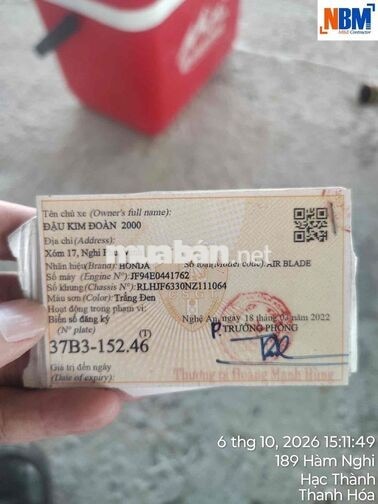 Honda Air Blade Trắng đen Xe tay ga
