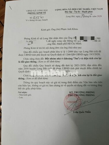 BÁN ĐẤT LONG HẢI – CÁCH BIỂN CHỈ 1KM – QUY HOẠCH ĐƯỜNG LỚN MỞ MẶT TIỀN