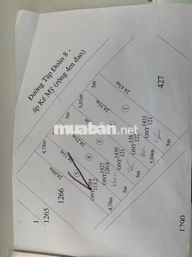 Cần bán gấp 01 nền đất SHR, 100% thổ cư