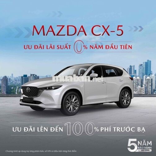 Mazda CX-5 2026 - Ưu đãi 100% LPTB + BHVC