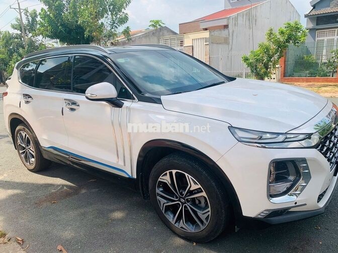 Hyundai Santa Fe 2019 2.2D Htrac Trắng Tự động
