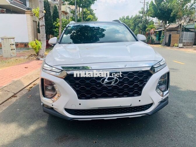 Hyundai Santa Fe 2019 2.2D Htrac Trắng Tự động
