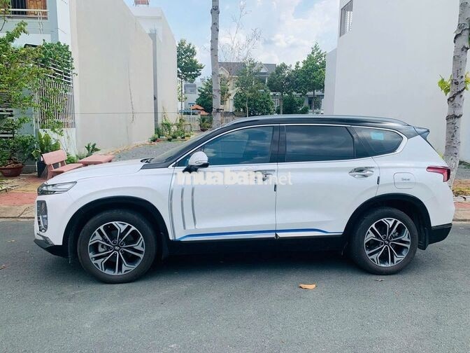 Hyundai Santa Fe 2019 2.2D Htrac Trắng Tự động