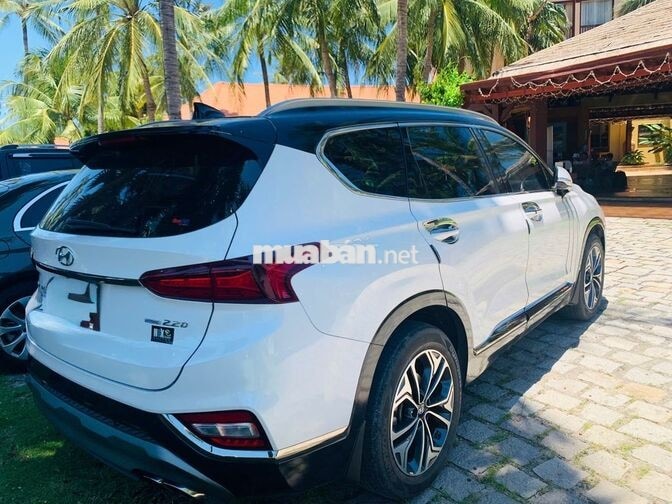 Hyundai Santa Fe 2019 2.2D Htrac Trắng Tự động