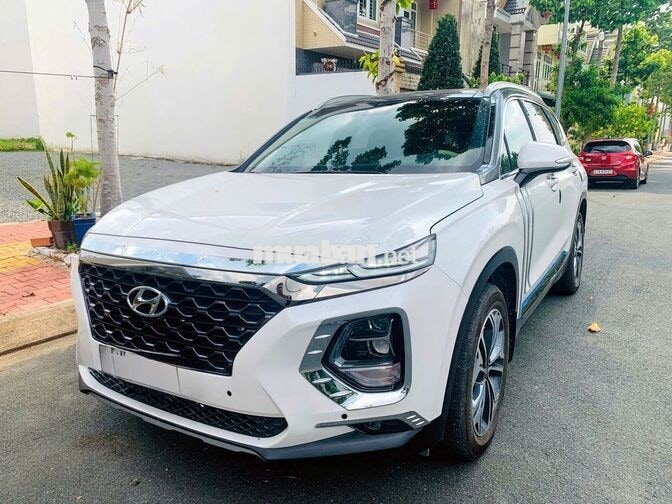 Hyundai Santa Fe 2019 2.2D Htrac Trắng Tự động
