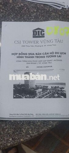 Bán 2 căn hộ tại CSJ Tower d/c 169 Thùy Vân, P.8, TP. Vũng Tàu.HCMC