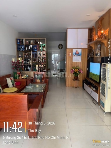 Nhà mặt tiền 82.6m2, 2 phòng ngủ, đường 16, P. Long Bình, TP. Thủ Đức