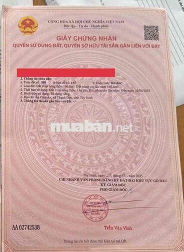 Chính chủ cần bán gấp đất ở xã Thạnh Đức, Tây Ninh, gần Quốc lộ 22, đư