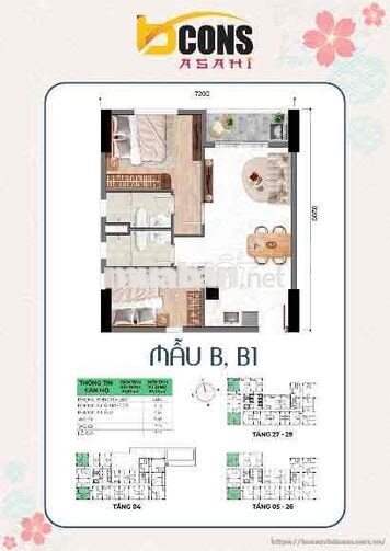 CHÍNH CHỦ CẦN SANG NHƯỢNG CĂN HỘ BCONS - CĂN GÓC THOÁNG MÁT, PHONG CÁ