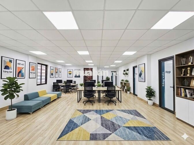 Cho thuê văn phòng 120m2 Huỳnh Thúc Kháng chỉ từ 20tr mặt tiền 8m 