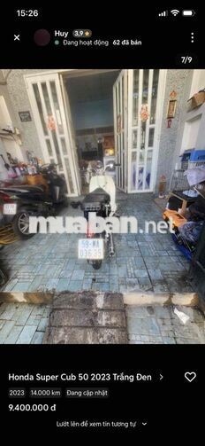Honda Super Cub 50 2023 Trắng Đen 14.000 km