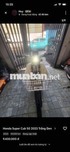 Honda Super Cub 50 2023 Trắng Đen 14.000 km