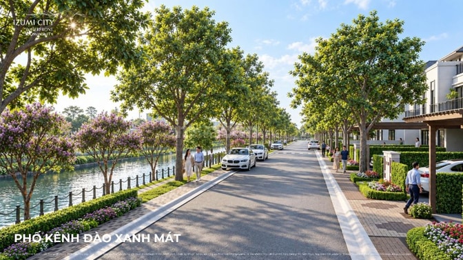 Nhà Phố Izumi City 136,5m2 Mặt Tiền Kênh Cảnh Quan - Thanh Toán Nhẹ