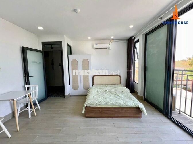 STUDIO BAN CÔNG FULL NỘI THẤT, TH MÁY -TÁCH BẾP NGAY NGUYỄN VĂN LƯỢNG 