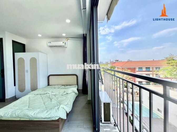 STUDIO BAN CÔNG FULL NỘI THẤT, TH MÁY -TÁCH BẾP NGAY NGUYỄN VĂN LƯỢNG 
