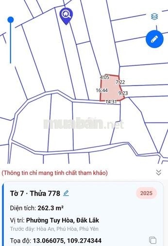 NGỘP GIA ĐÌNH BÁN 14 X 21 P.TUY HÒA GIÁ HẾT LÔ 250.TR.