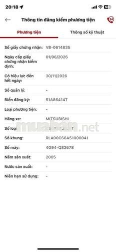 Mitsubishi Lancer 2006 Xanh Rêu máy 2.0AT êm mượt