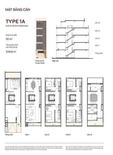 Bán Shophouse SoHo The Global City, 95m2, 5 tầng, 29 tỷ