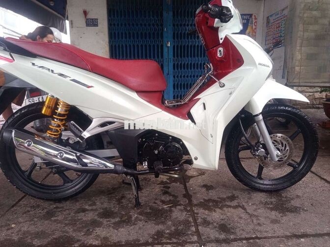 Honda Wave S1 Trắng đỏ Xe số