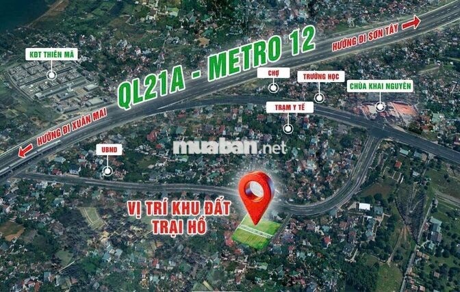 chính chủ bán gấp đất Hòa Lạc 100m full thổ giá 1.8 tỷ