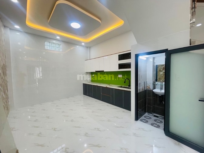 Hẻm 4m xe hơi, 50m2(4x12.5m) 4 tầng 4PN, nhà mới Bình Thạnh gần Quận 1
