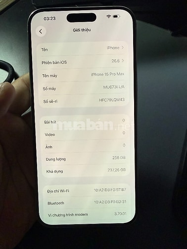 Iphone 15 Promax ngoại hình đẹp 