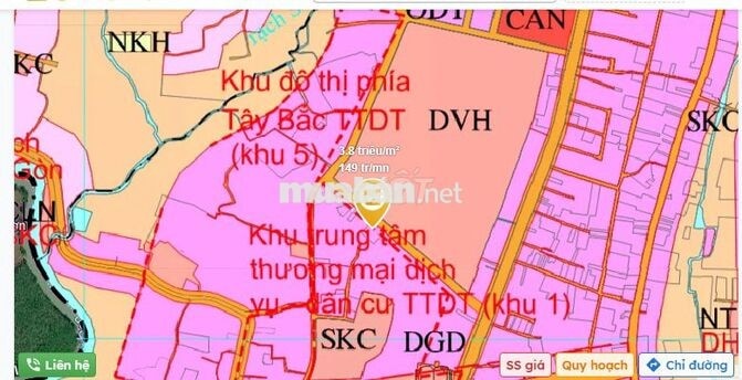  Đất Trung tâm xã Dầu Tiếng 785m2 (sẵn 260m2 thổ cư) chỉ 2TỶ980