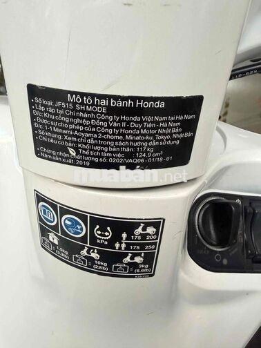 Honda SH Mode 2019 Trắng